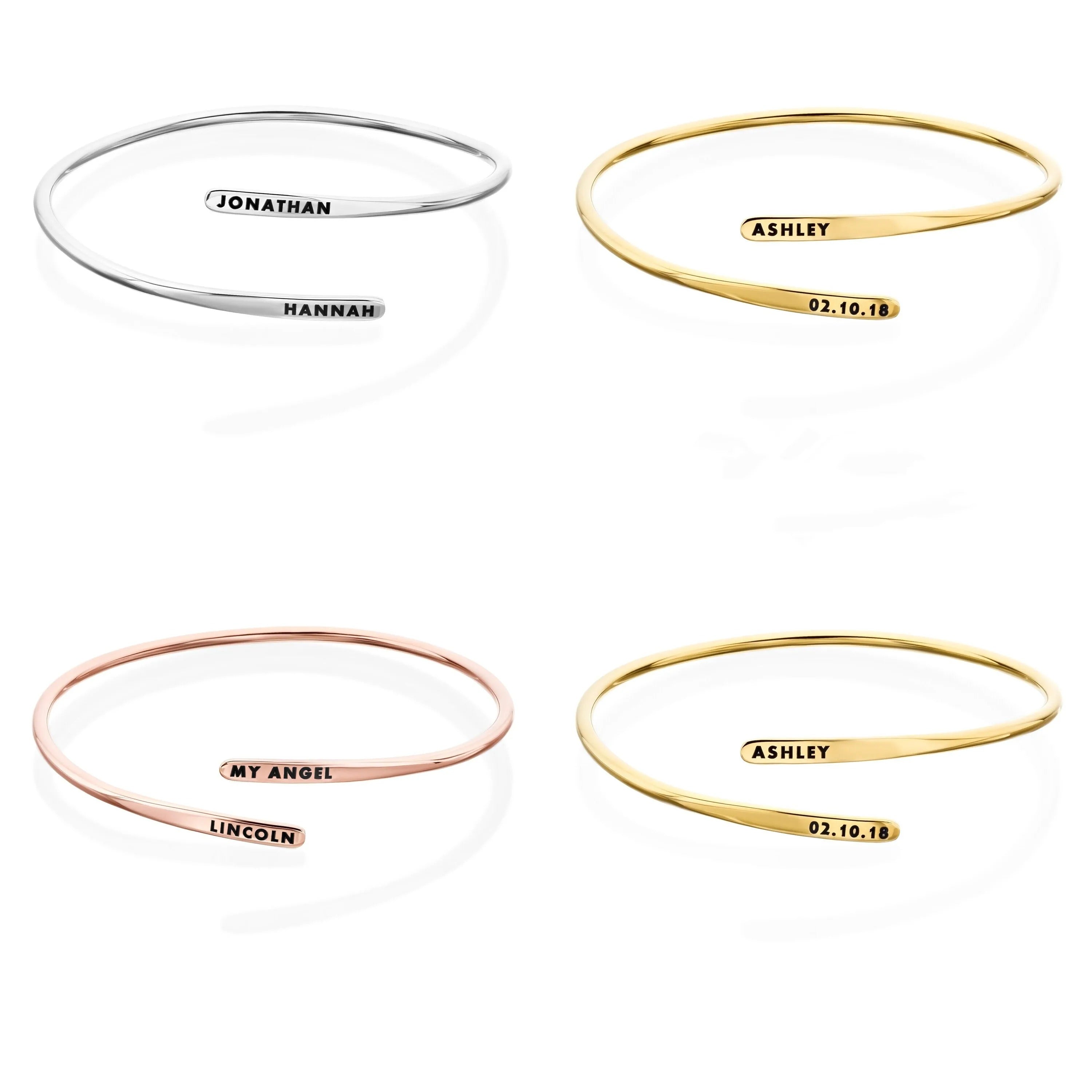 Engraved Adjustable Cuff Bracelet