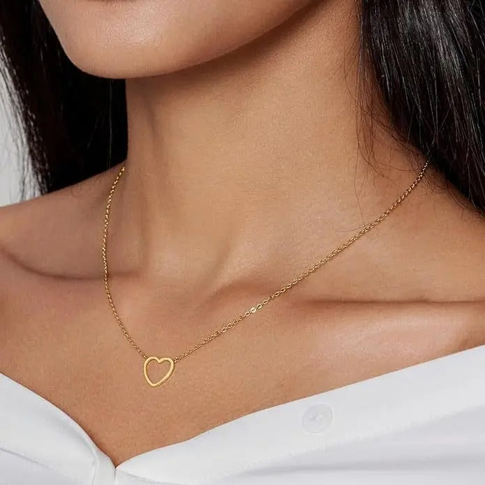 Hollow Love Heart Necklace
