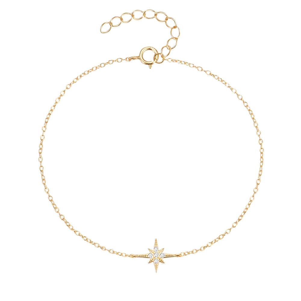 Dainty Pointed Star Bracelet