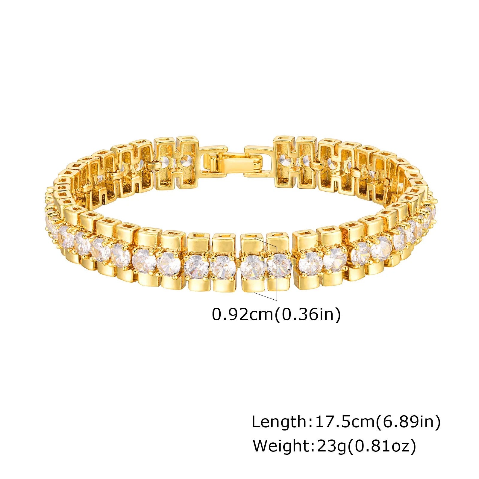 4pc Chunky Link Stackable Bracelet Set