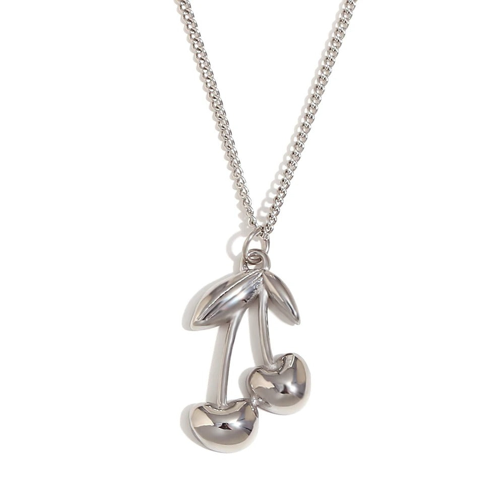 Dainty Bold Cherry Necklace