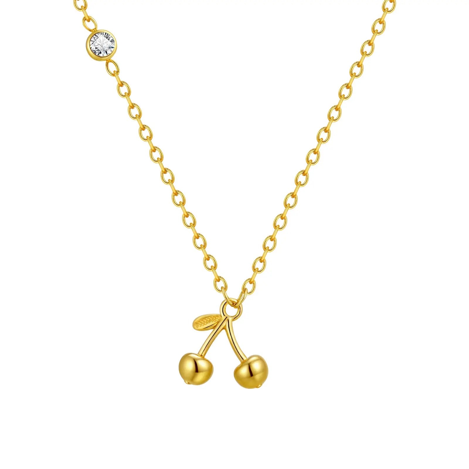 Sideway Cherry Necklace