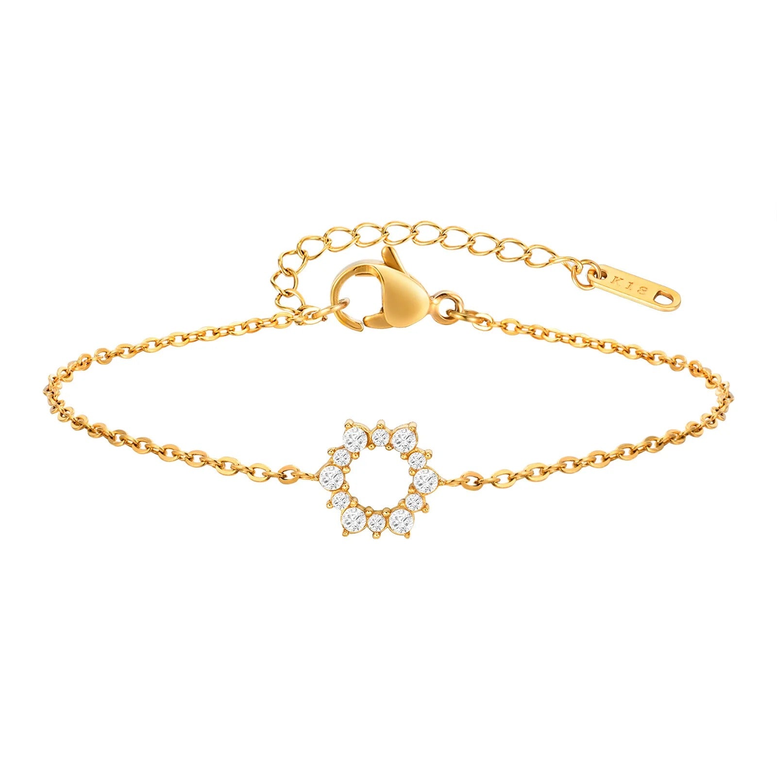 Diamond Sunflower Bracelet