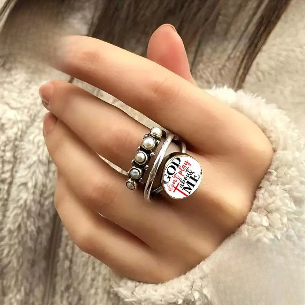 Faith Message Statement Ring