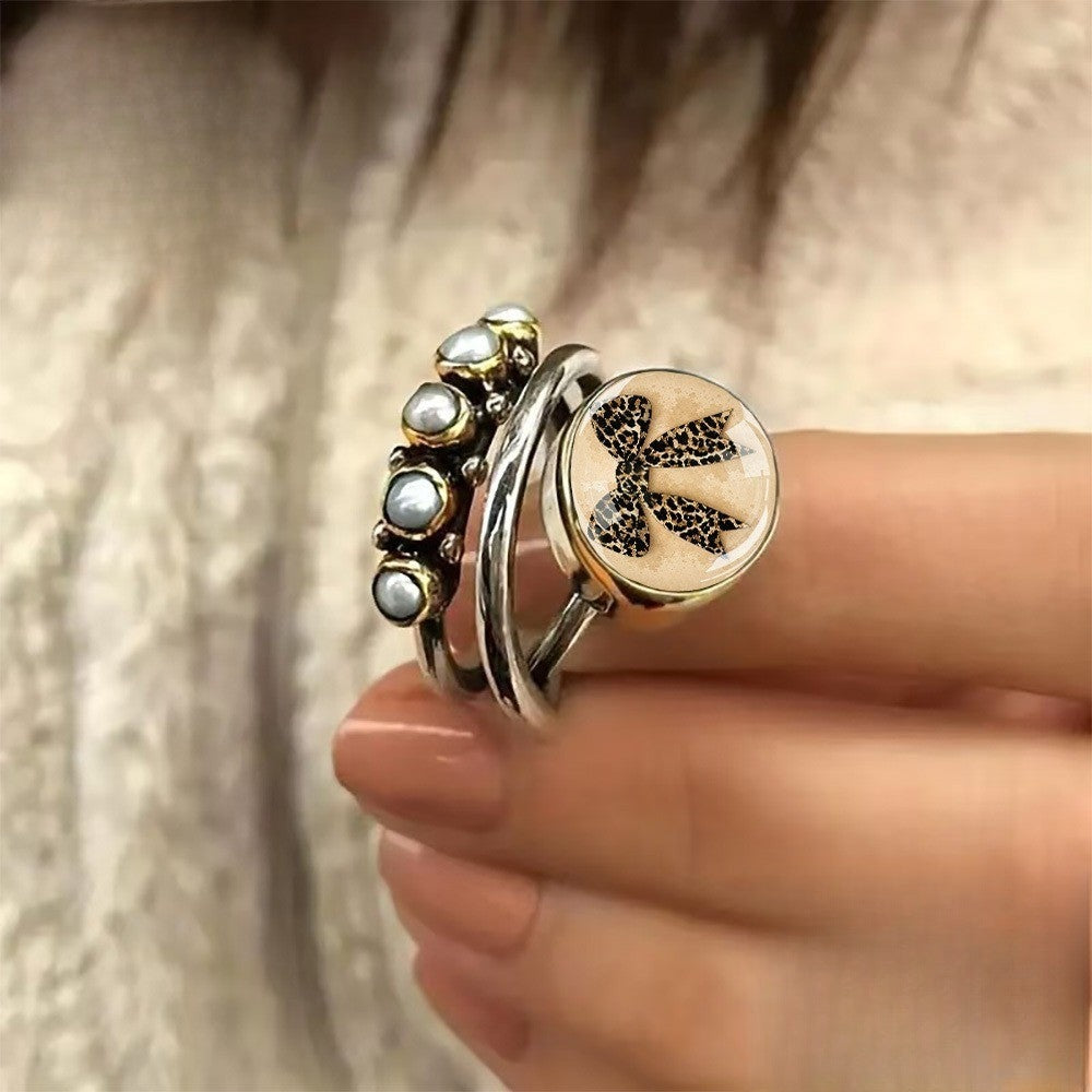 Leopard Bow Statement Ring