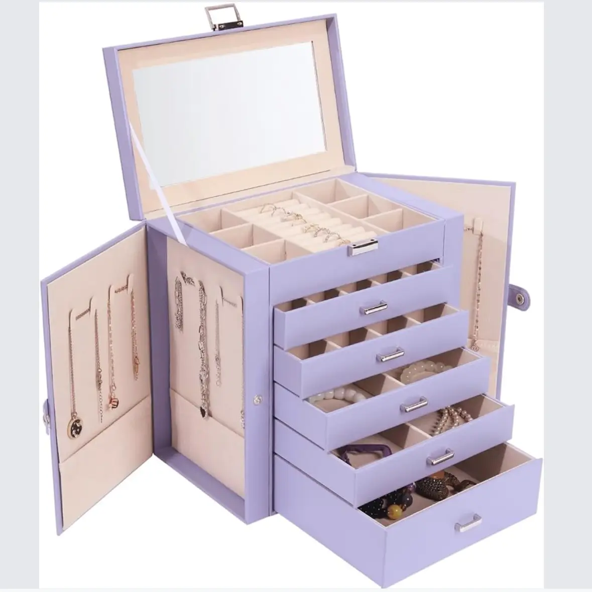 6 Tier Jewelry Box Organizer