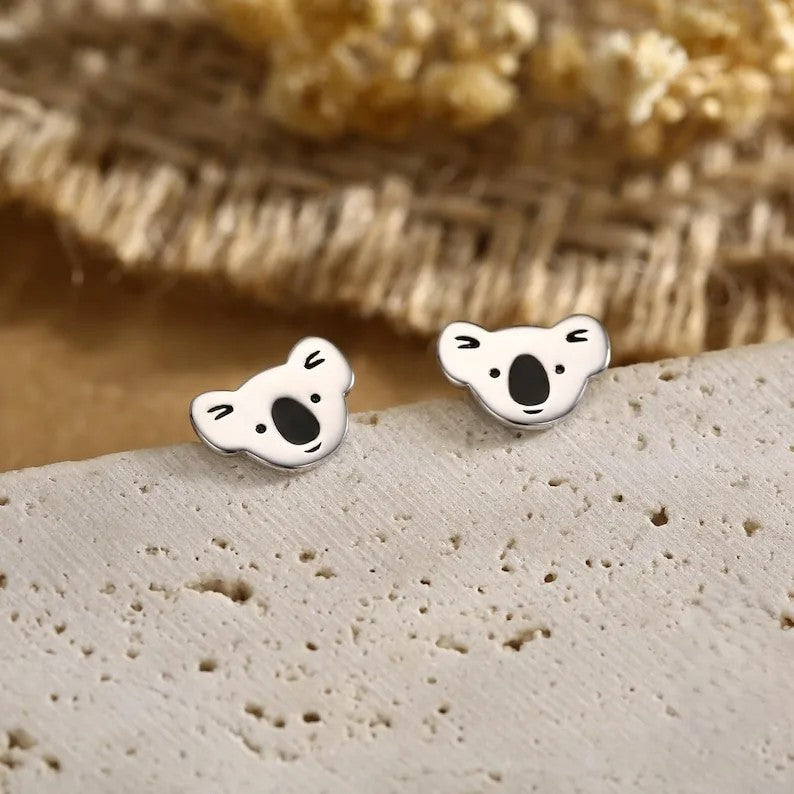 Koala Bear Stud Earrings