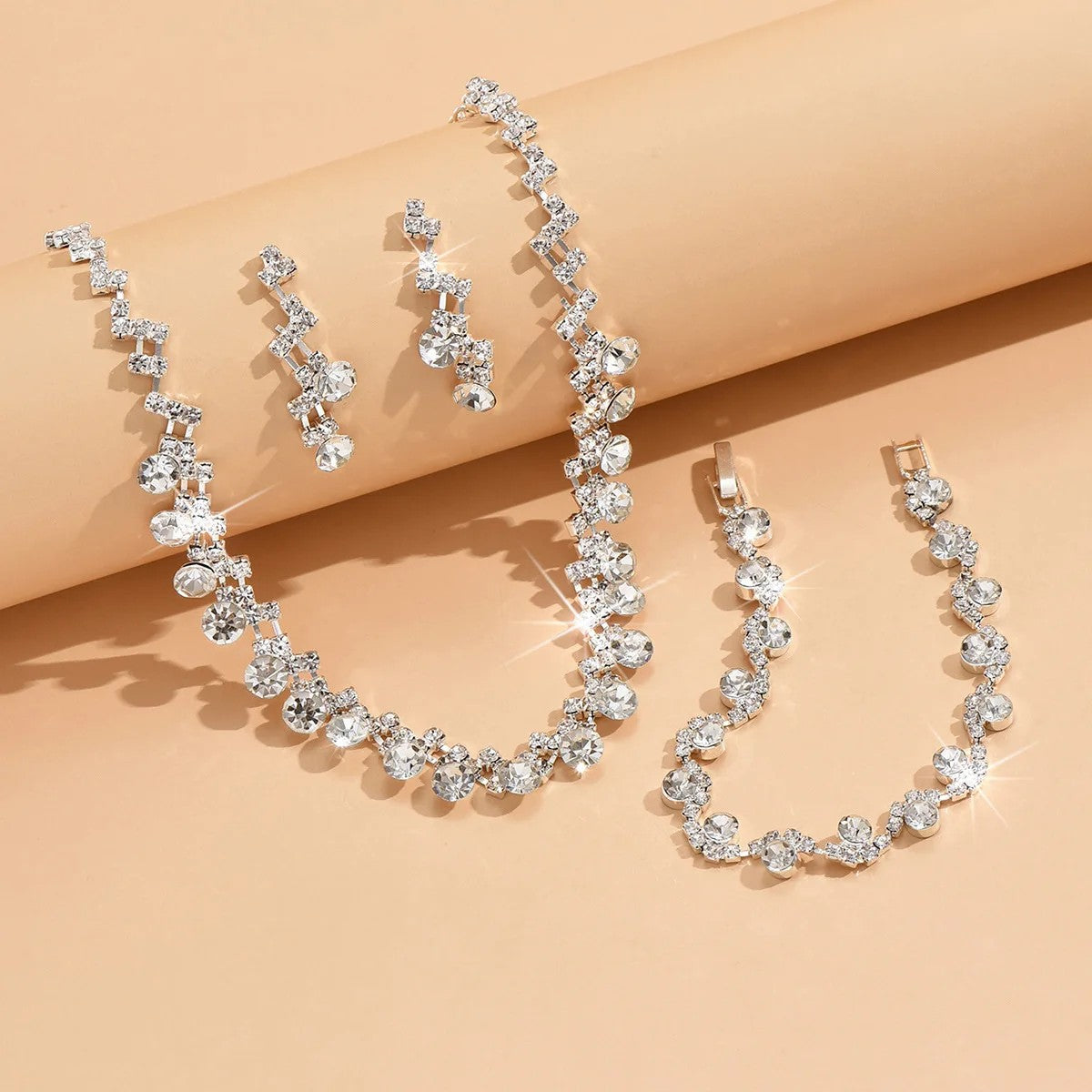 Crystal Vine Necklace & Earring Set