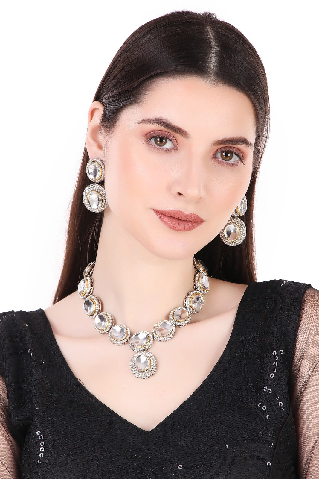 Zircon Oval Drop Jewelry Set