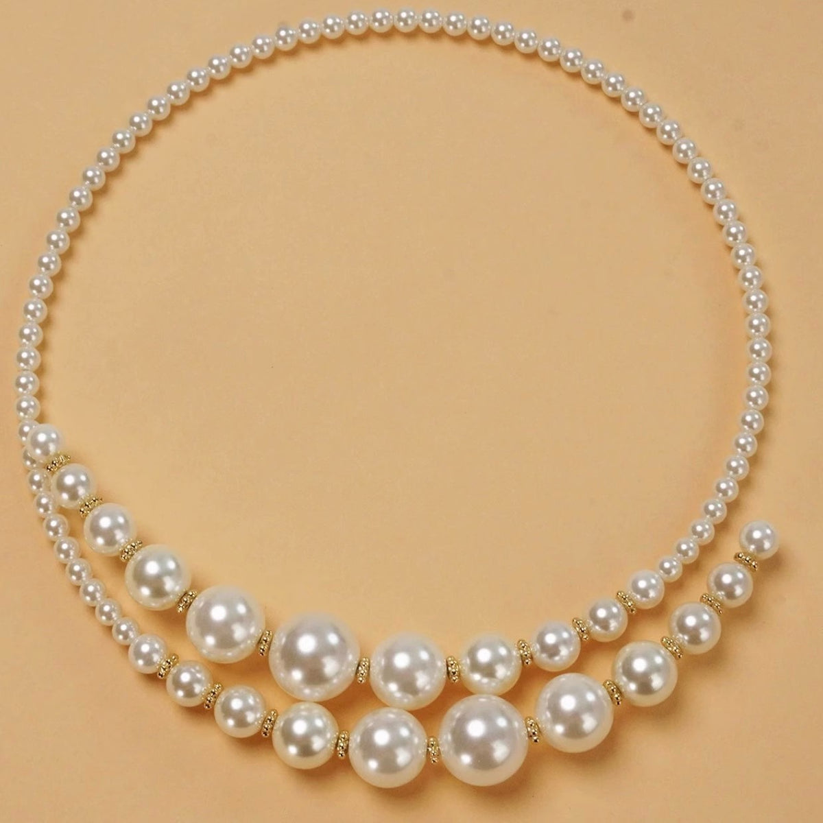 Graduated Pearl Bib Necklace
