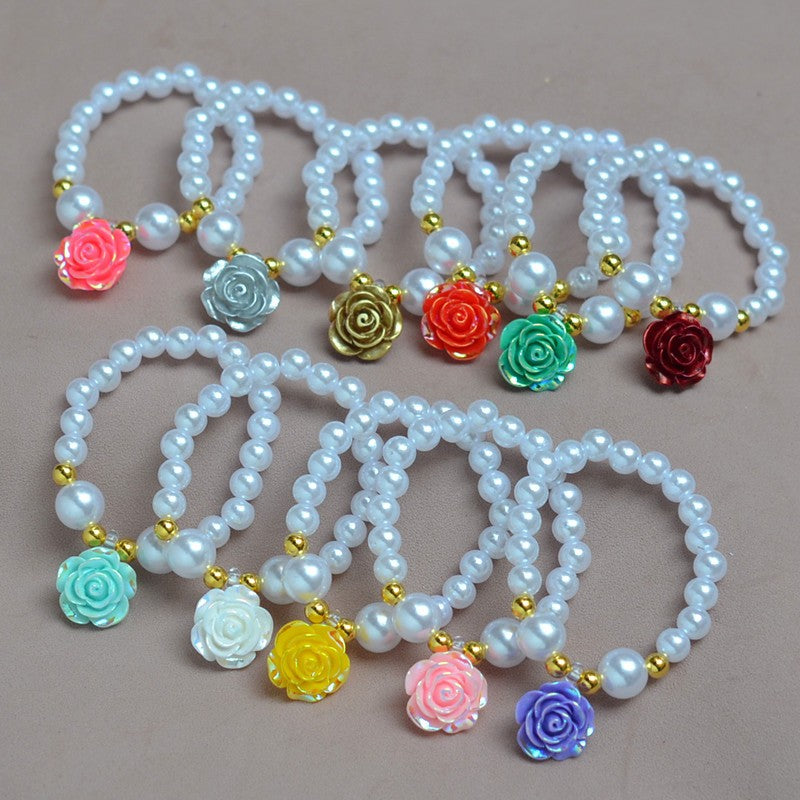 Rose Pearl Jewelry Set