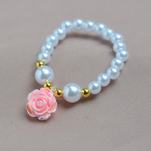 Rose Pearl Jewelry Set