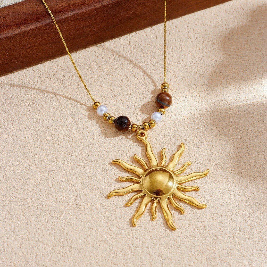 Sun Ray Beaded Necklace