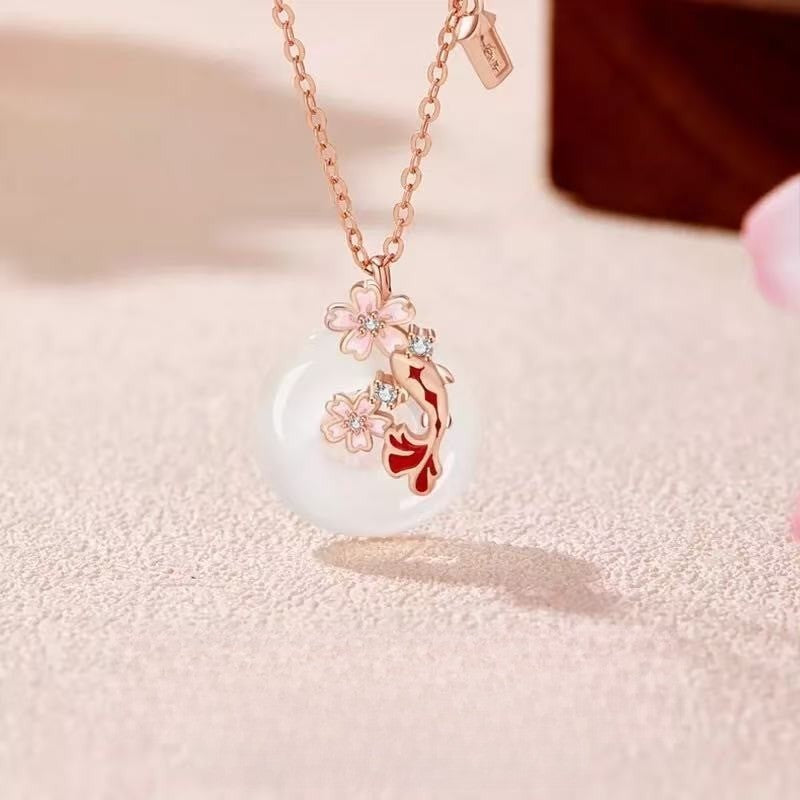 Koi Fish & Blossom Jewelry Set