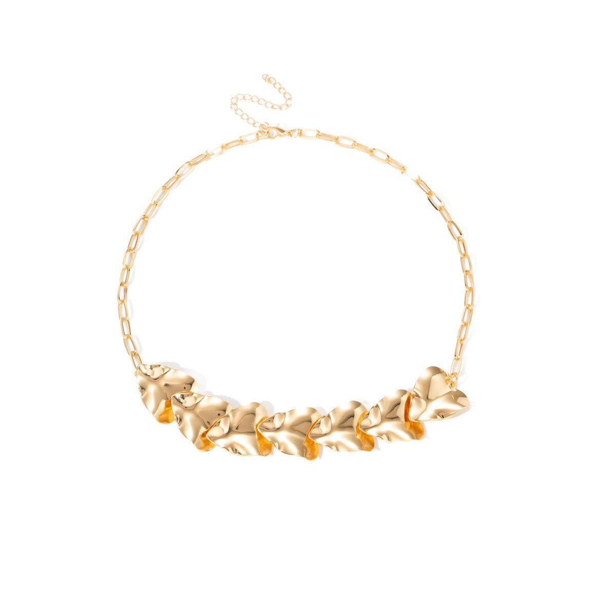Irregular Leaf Necklace Set