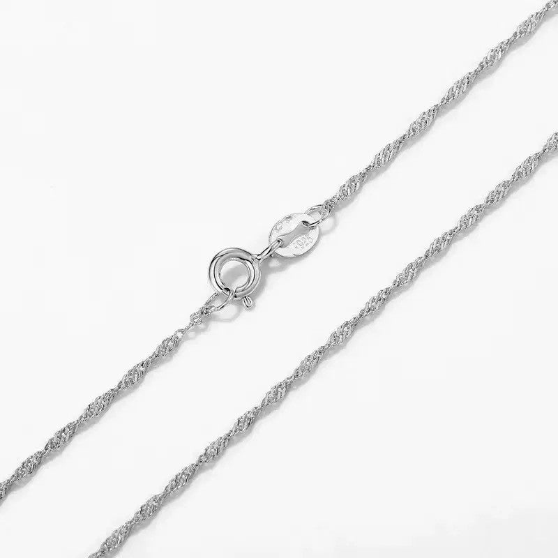 Twisted Water Wave Chain Necklace