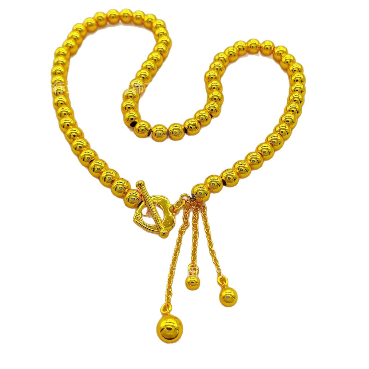 Beaded OT Clasp Tassel Necklace