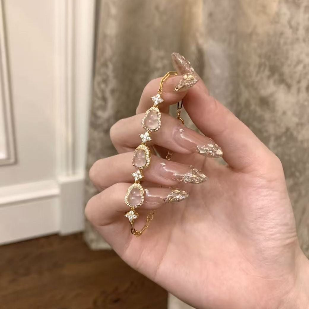 Crystal Gourd Link Bracelet