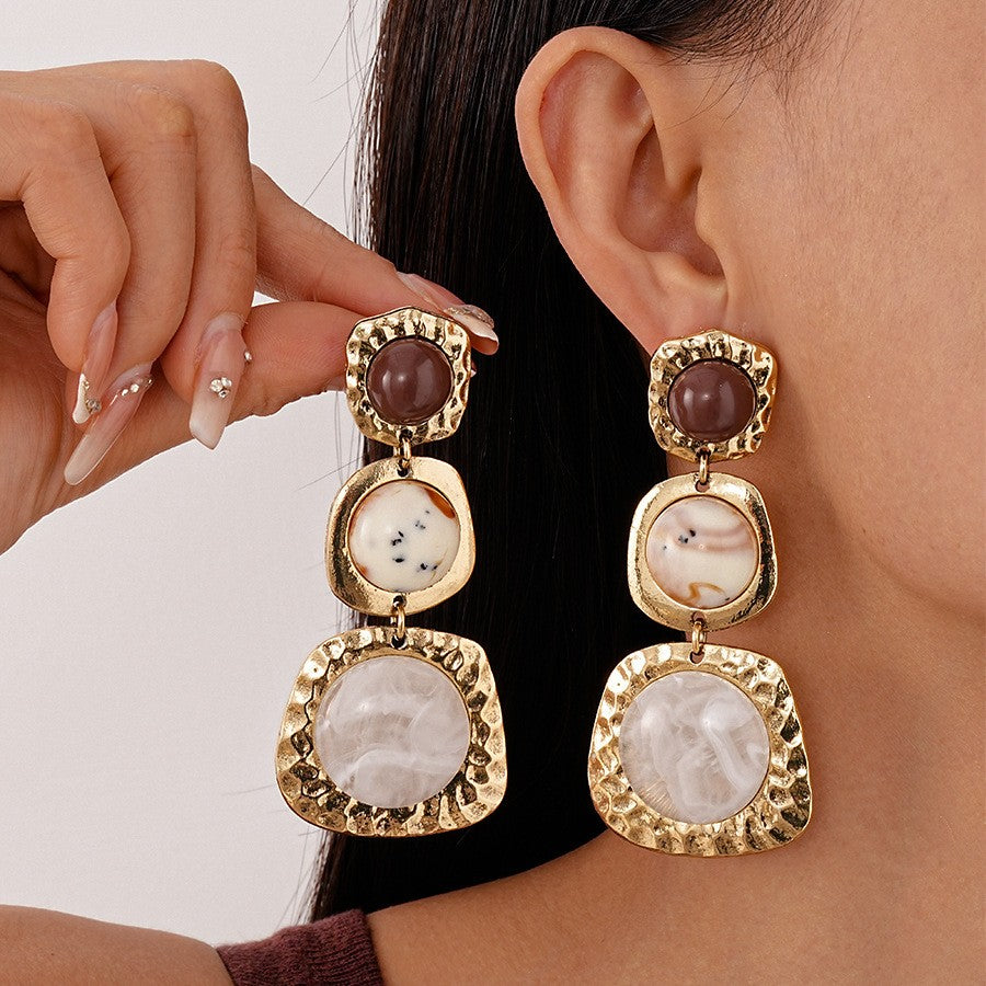 Irregular Stone Statement Necklace