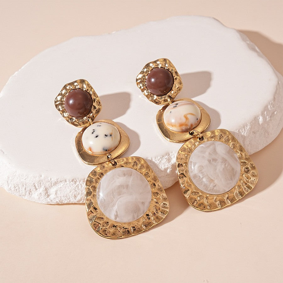 Irregular Stone Statement Necklace