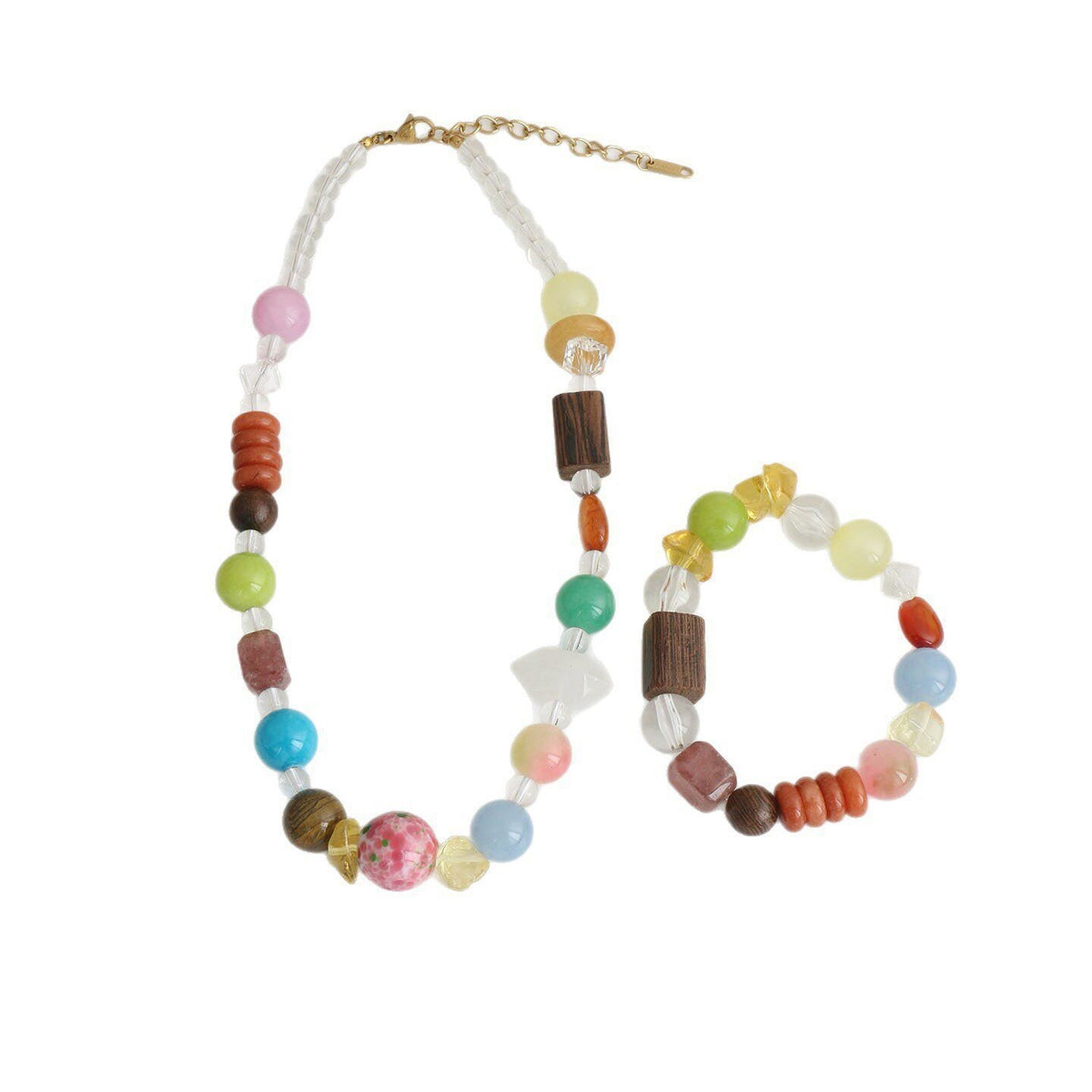 Colorful Mixed Bead Necklace