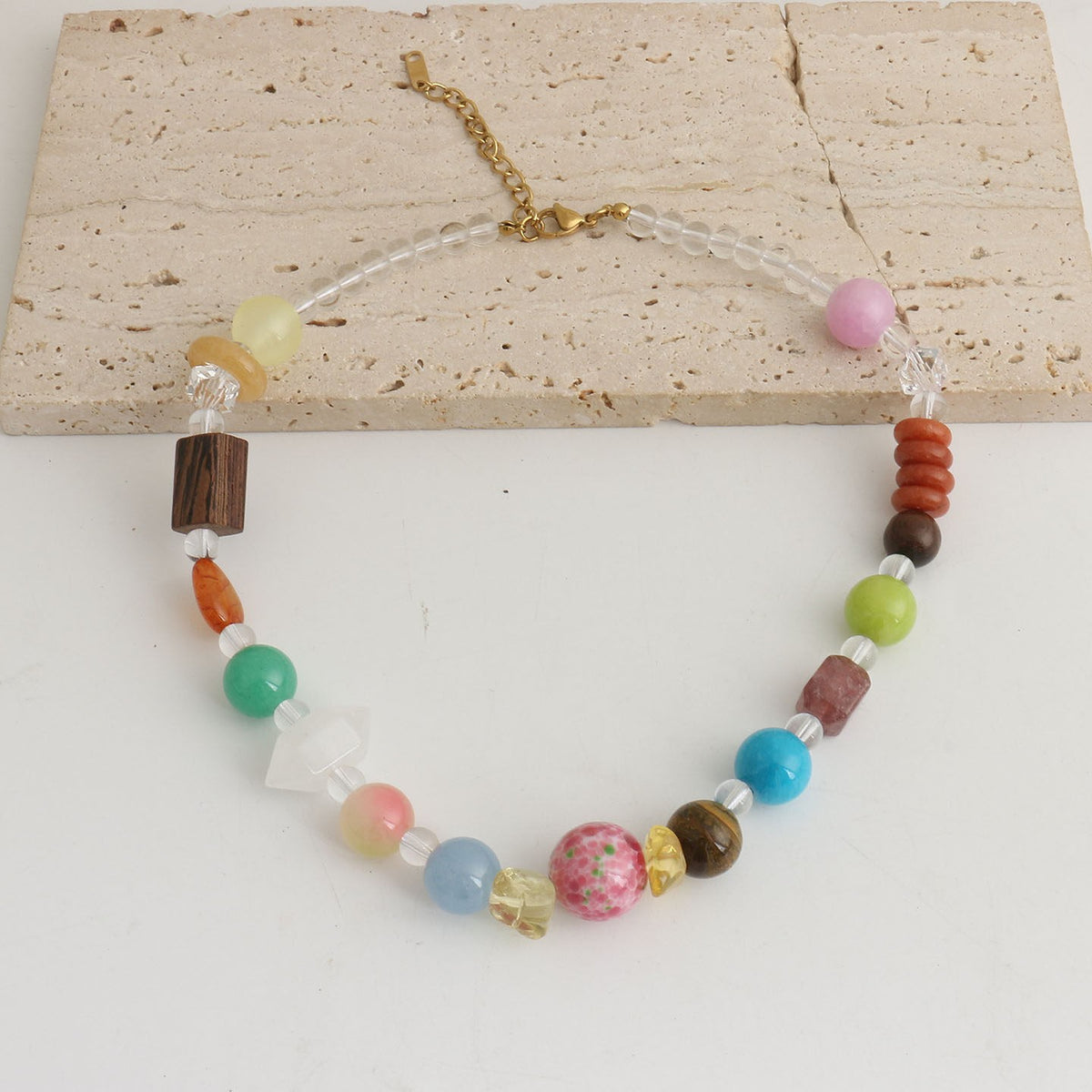 Colorful Mixed Bead Necklace