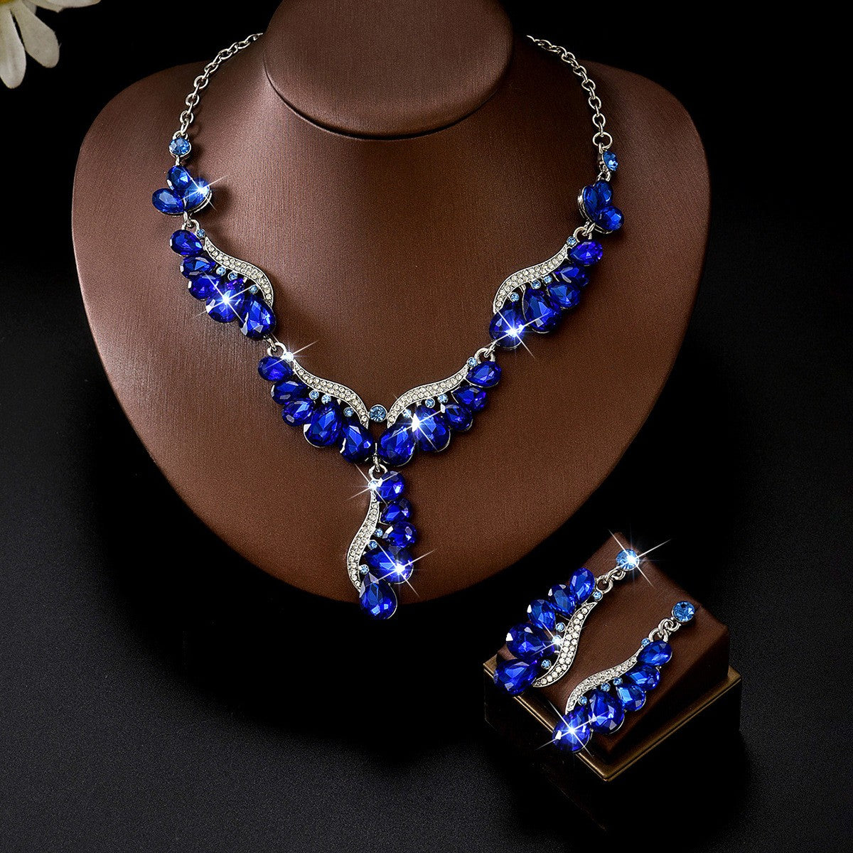 Crystal Cascade Jewelry Set