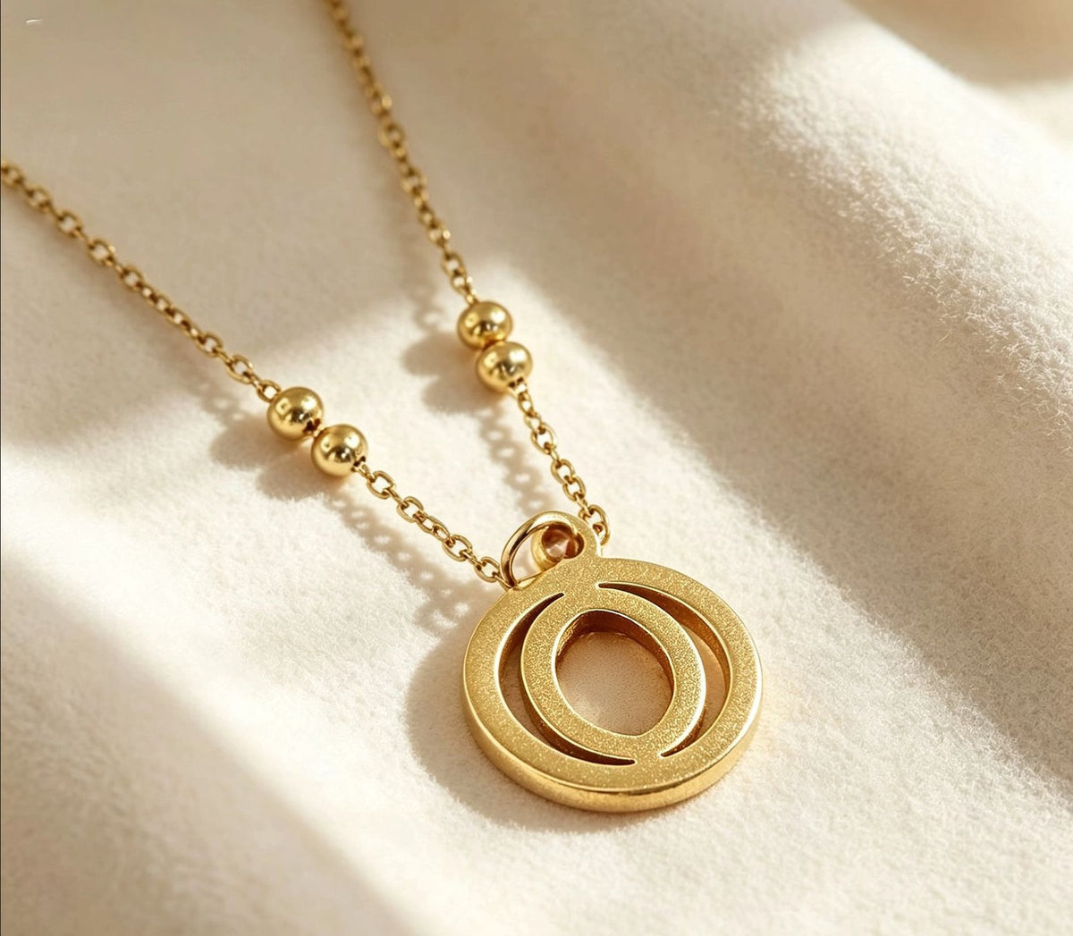 Initial Love Knot Necklace