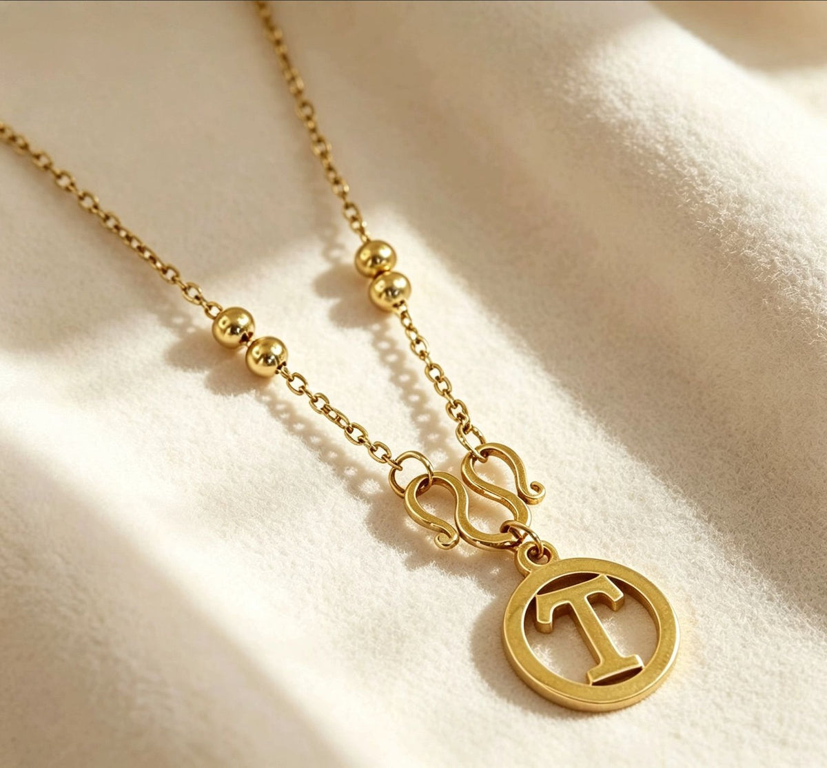 Initial Love Knot Necklace
