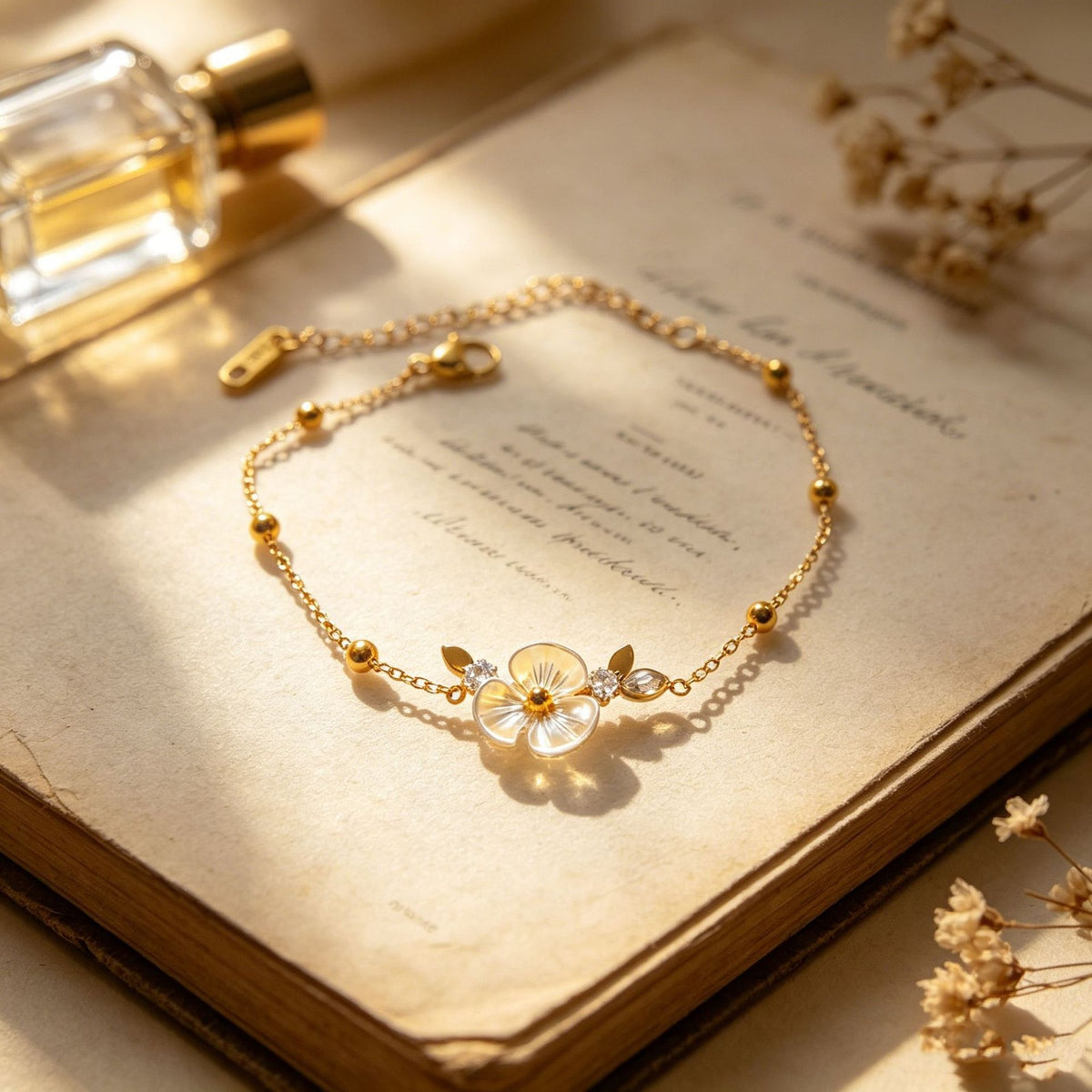 Camellia Flower Necklace Set