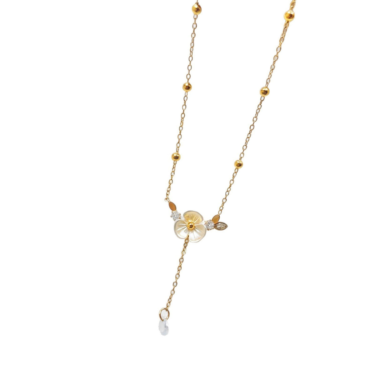 Camellia Flower Necklace Set