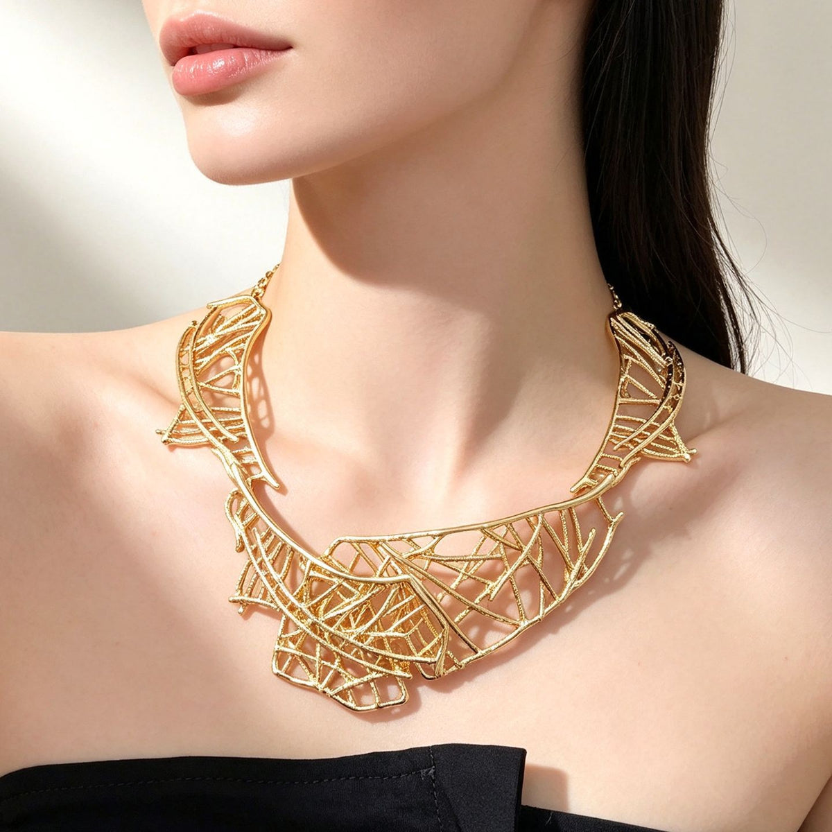 Woven Branch Collar Necklace