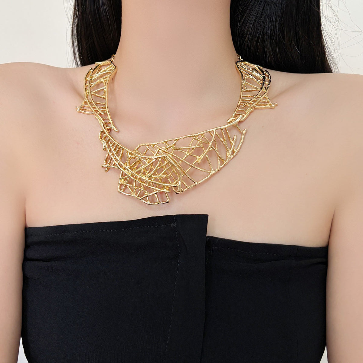 Woven Branch Collar Necklace