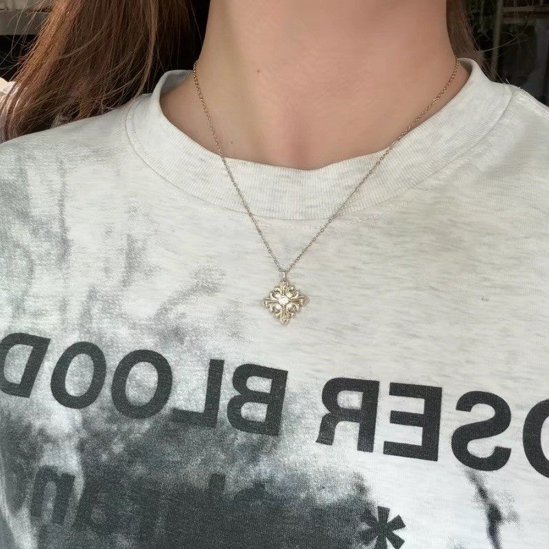 Crystal Fleur-de-Lis Necklace