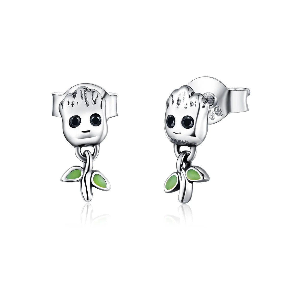 Green Sprout Drop Earrings