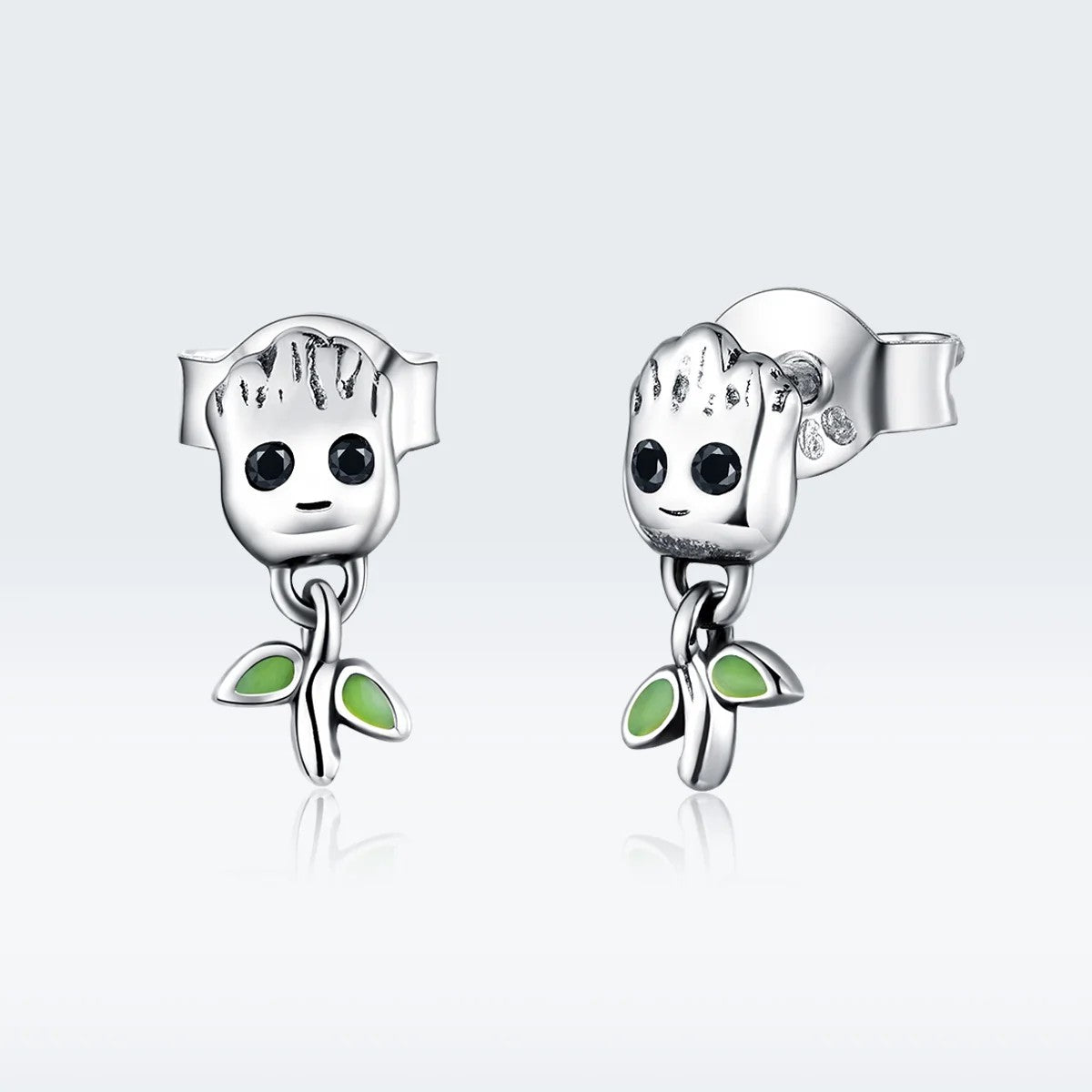 Green Sprout Drop Earrings