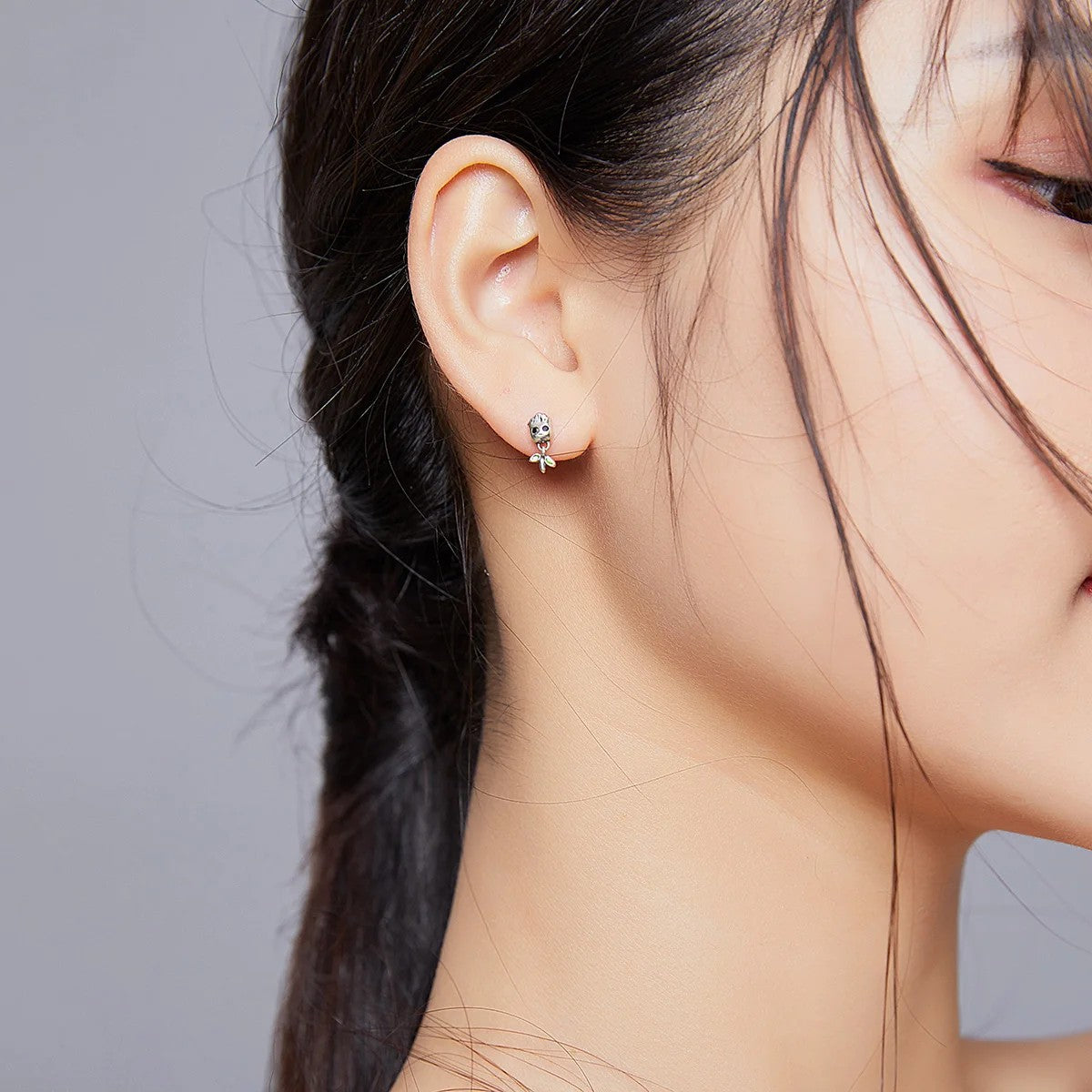 Green Sprout Drop Earrings