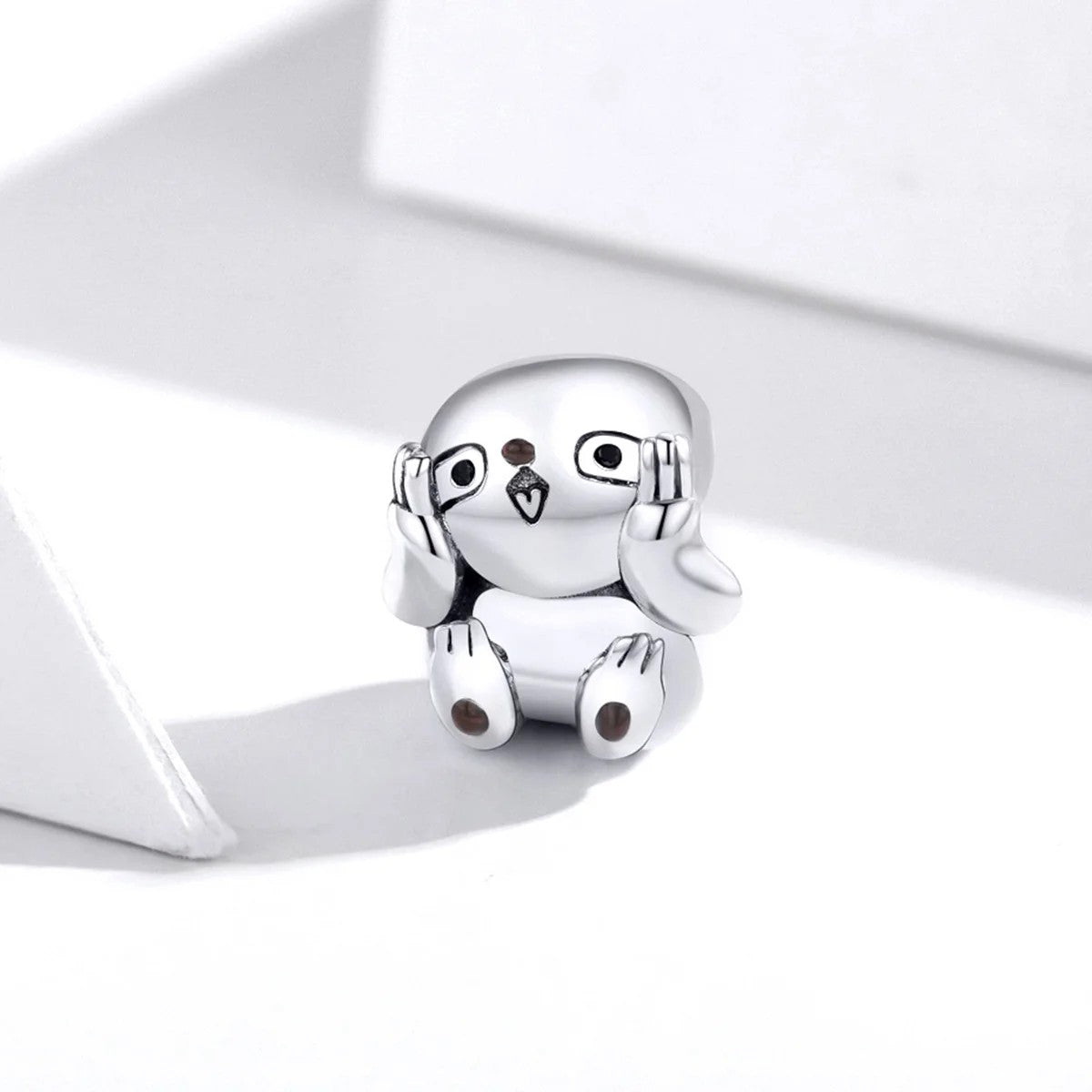 Covered Eyes Sloth Charm