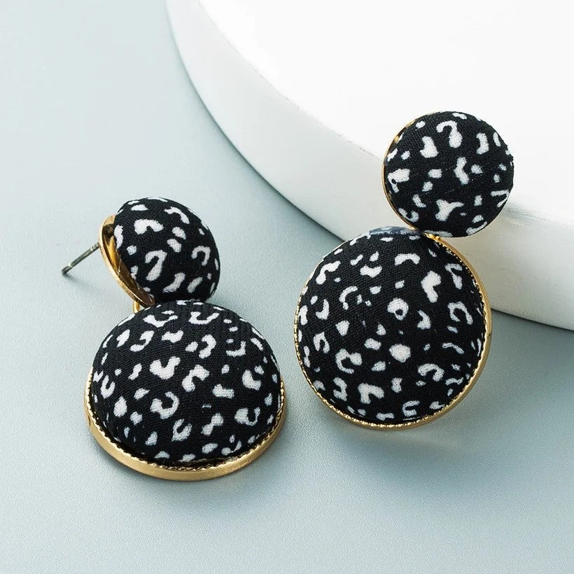 Leopard Print Statement Earrings