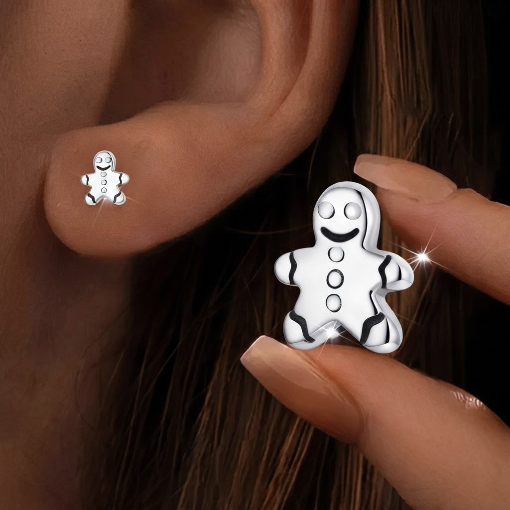 Gingerbread Man Stud Earrings