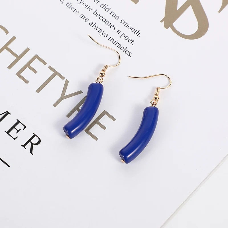 Blue Bead Layered Necklace Set