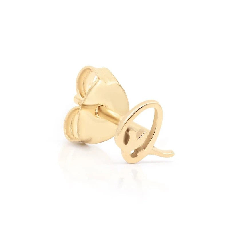 Cursive Letter A Stud Earrings