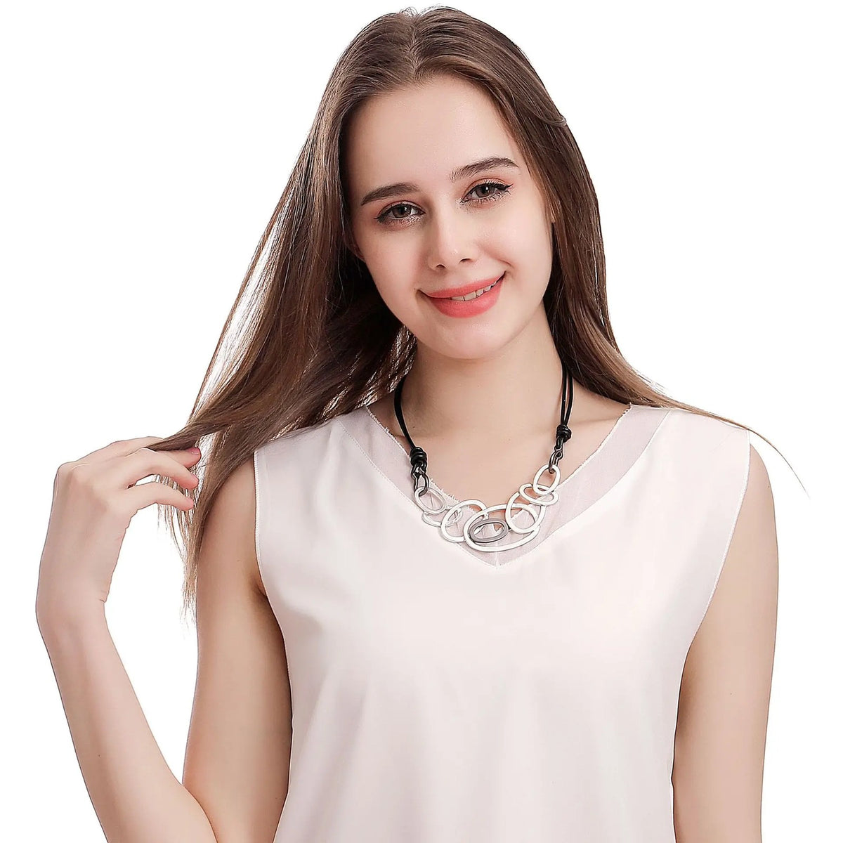 Interlocking Oval Cord Choker