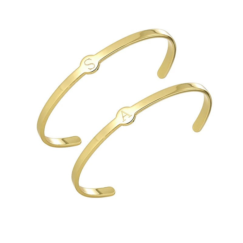 Personalized Initial Cuff Bracelet