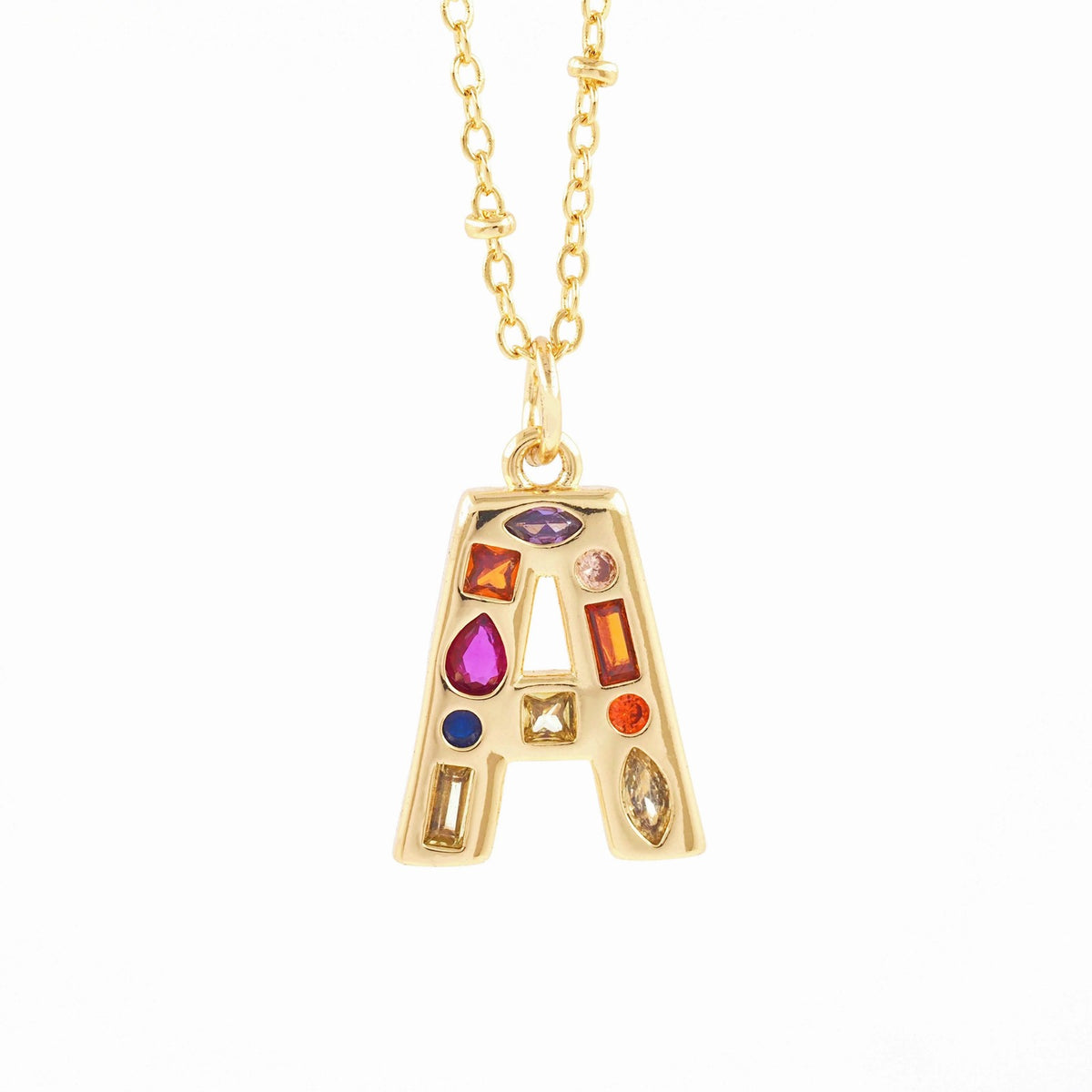 Colorful Initial Necklace