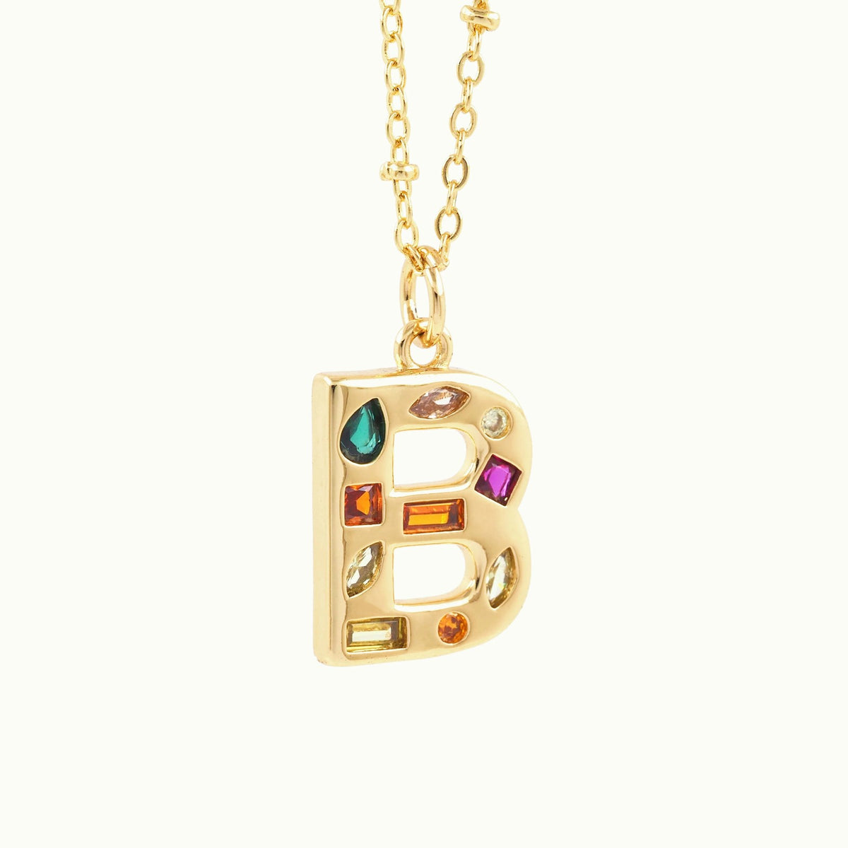 Colorful Initial Necklace