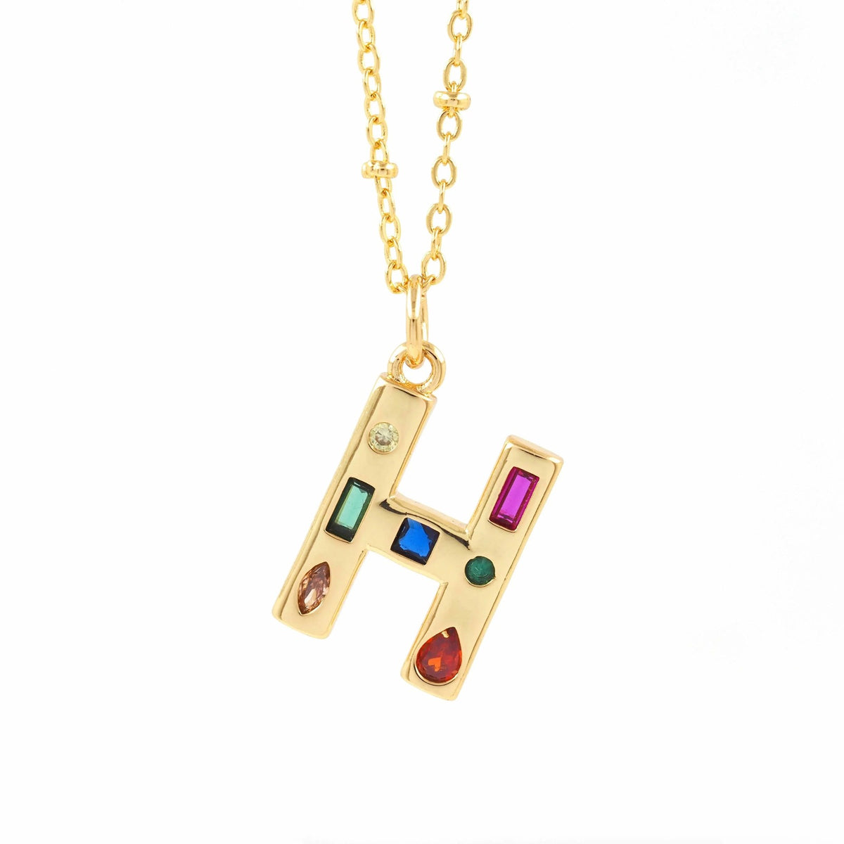 Colorful Initial Necklace