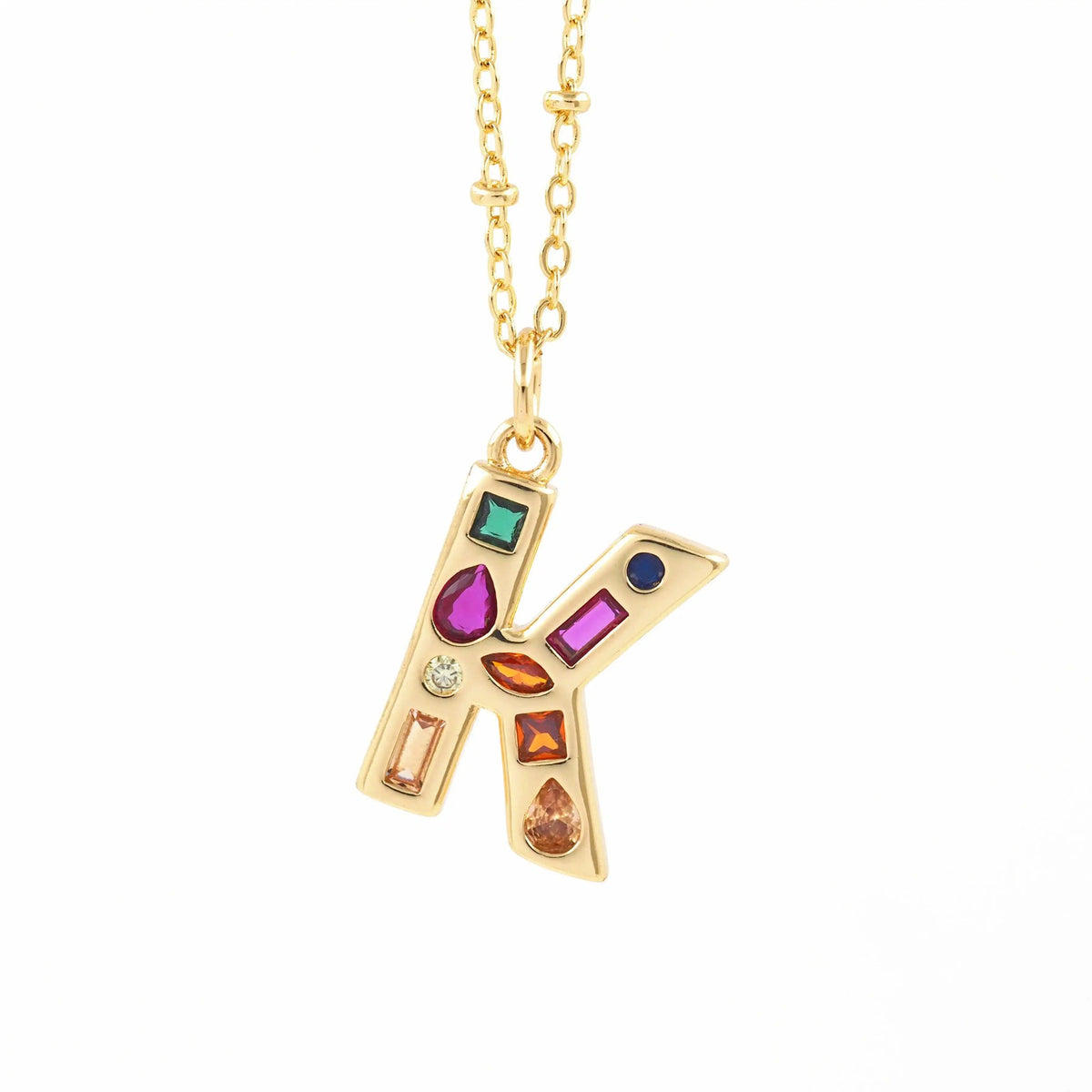 Colorful Initial Necklace
