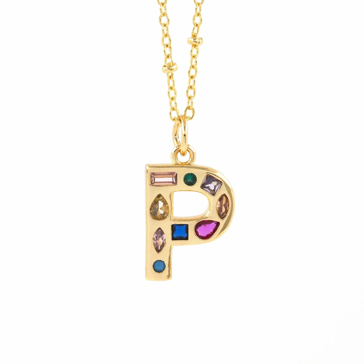 Colorful Initial Necklace