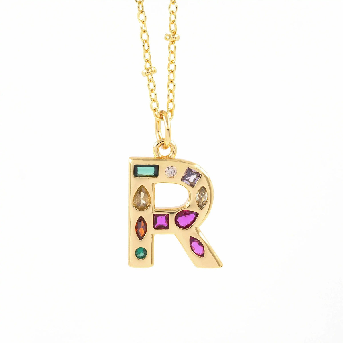 Colorful Initial Necklace
